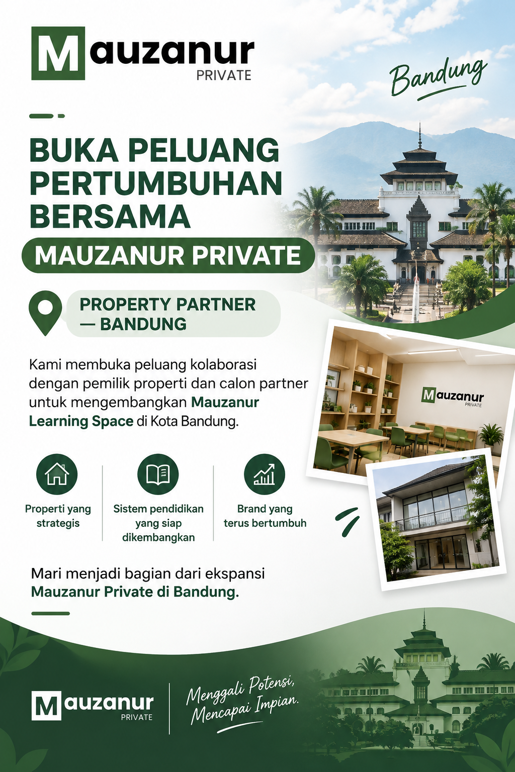 MAUZANUR PRIVATE MEMBUKA PELUANG PARTNER DI BANDUNG